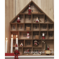 24 Day House Advent Calendar Wooden Christmas Decoration